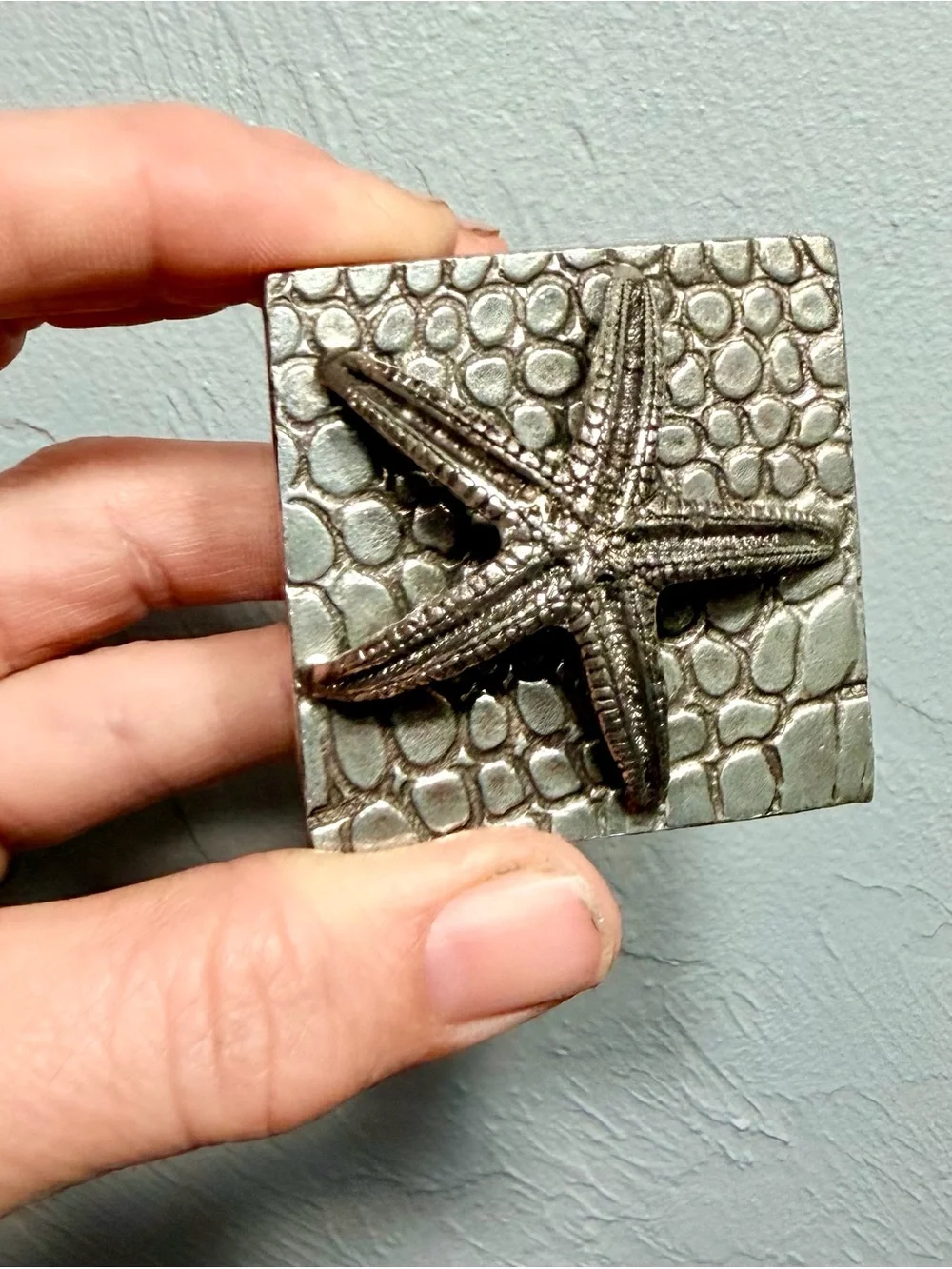Vintage Signed Italian Artist Cipolla for Neiman Marcus Silver Starfish Trinket